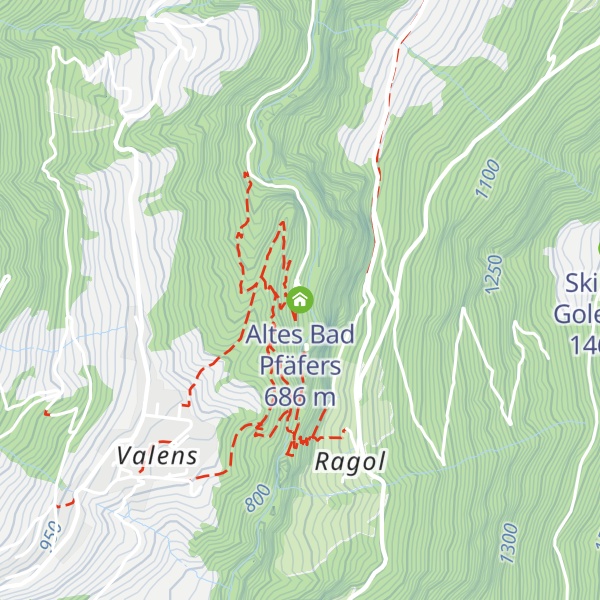 Map of Altes Bad Pfäfers