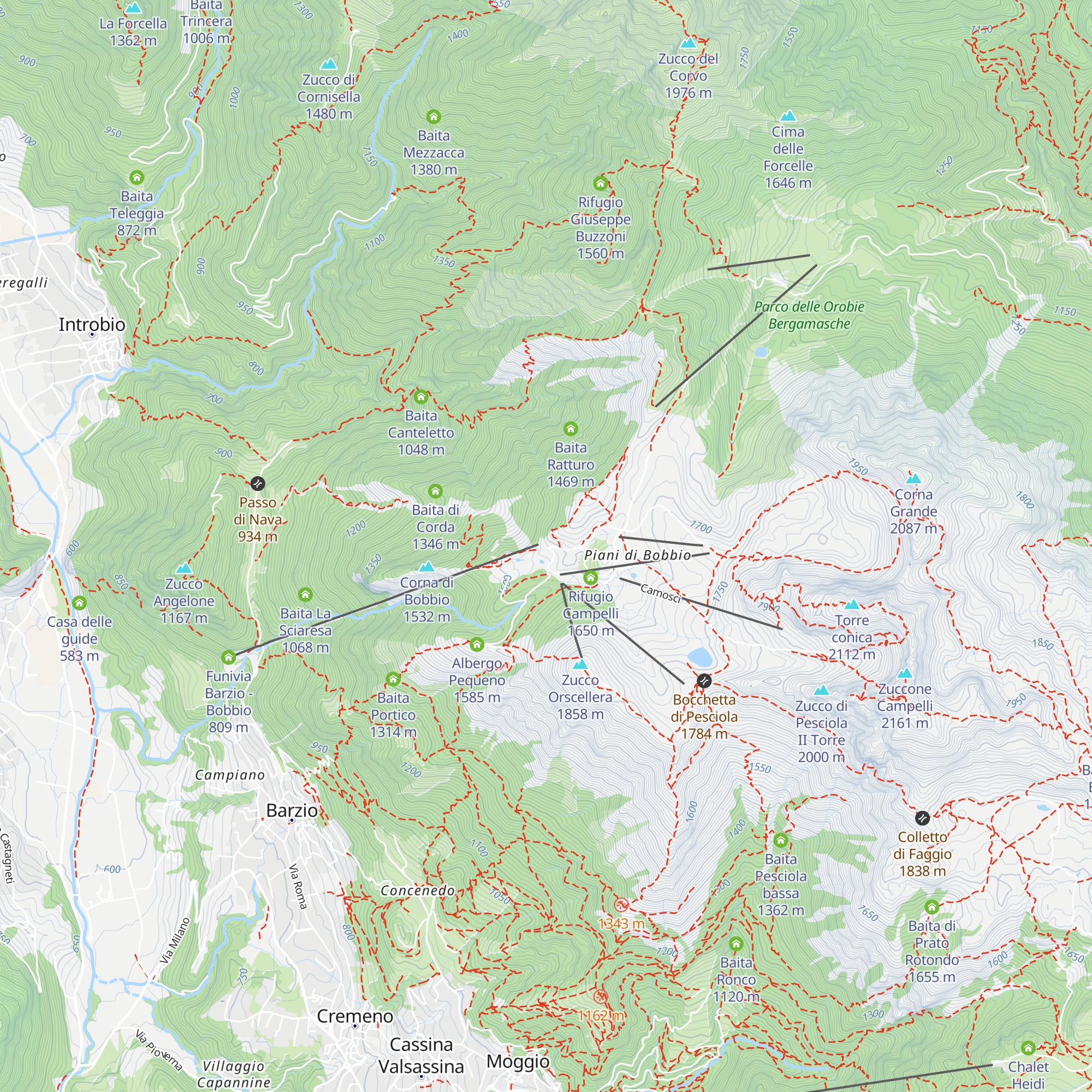 Ristò Funivia map