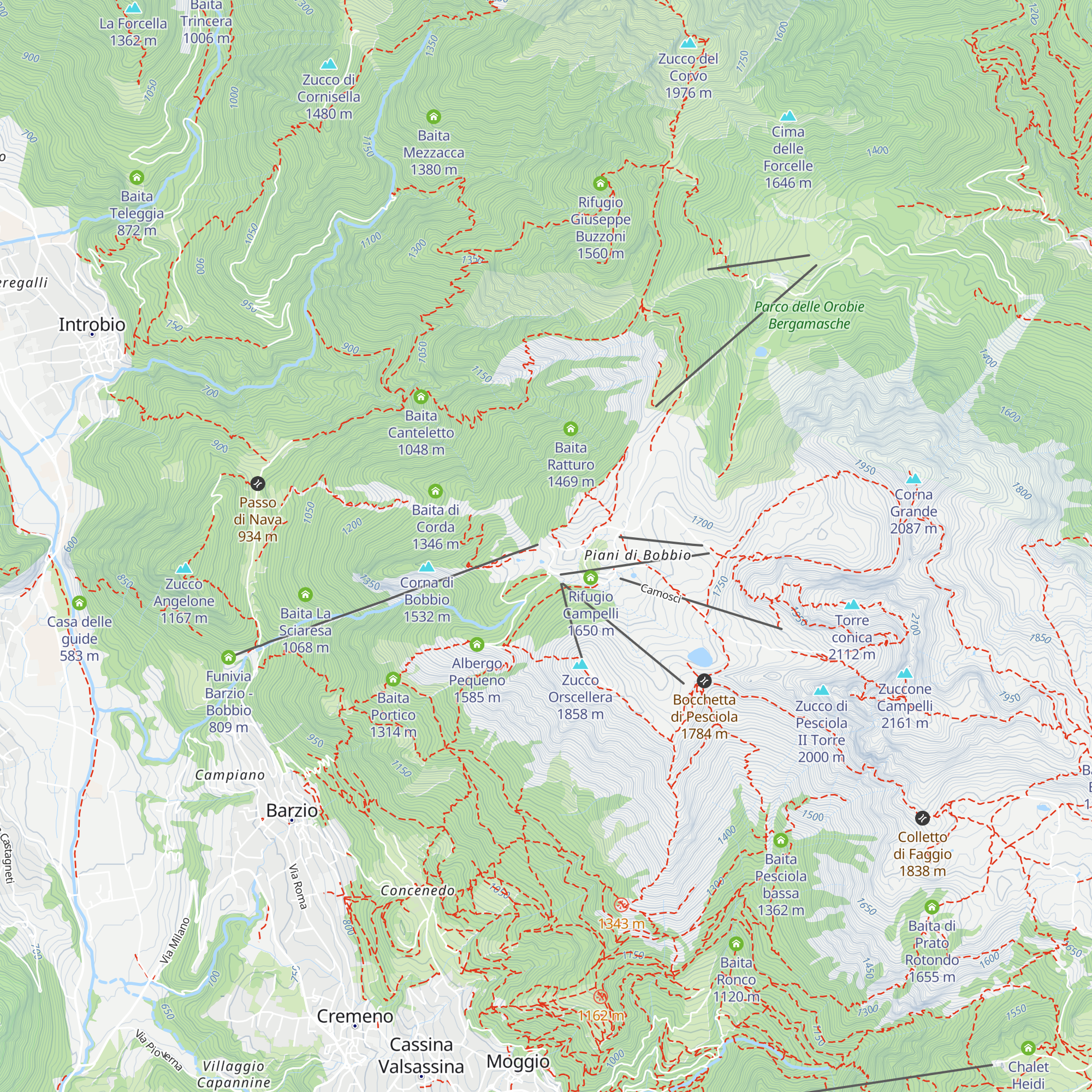 Ristò Funivia map