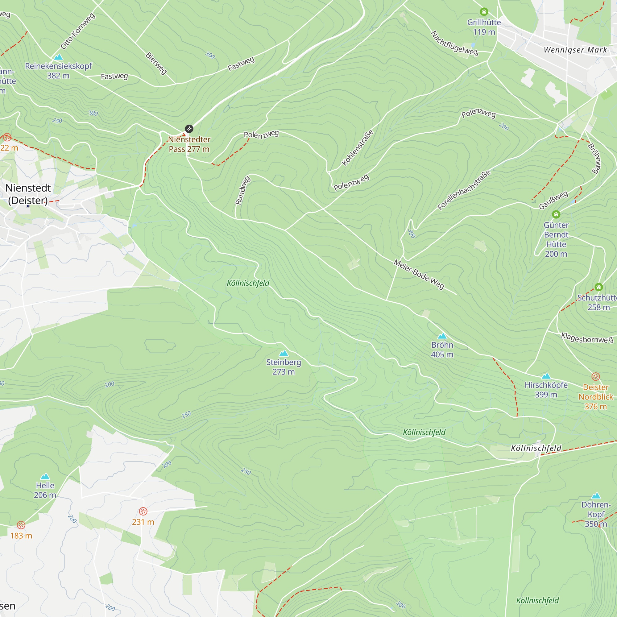 Mooshüttenborn map