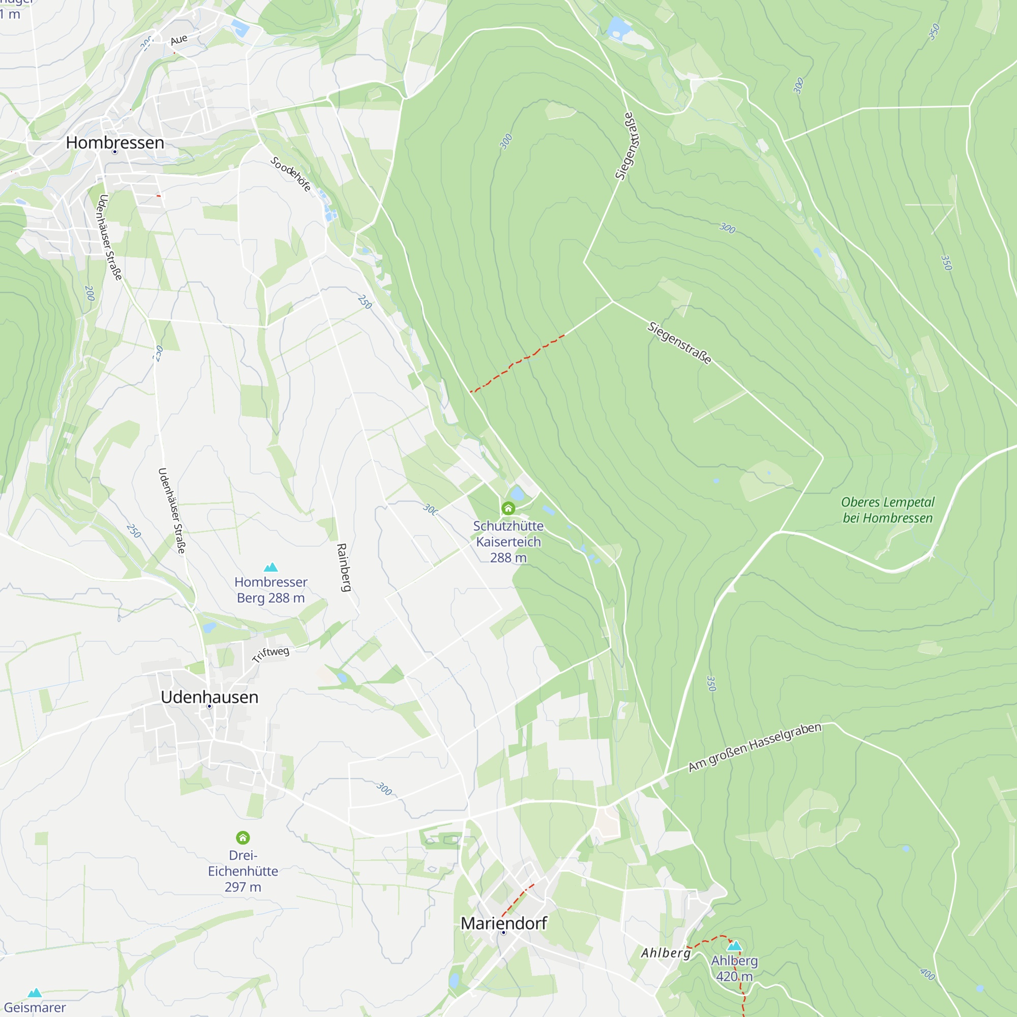 Schutzhütte Kaiserteich map