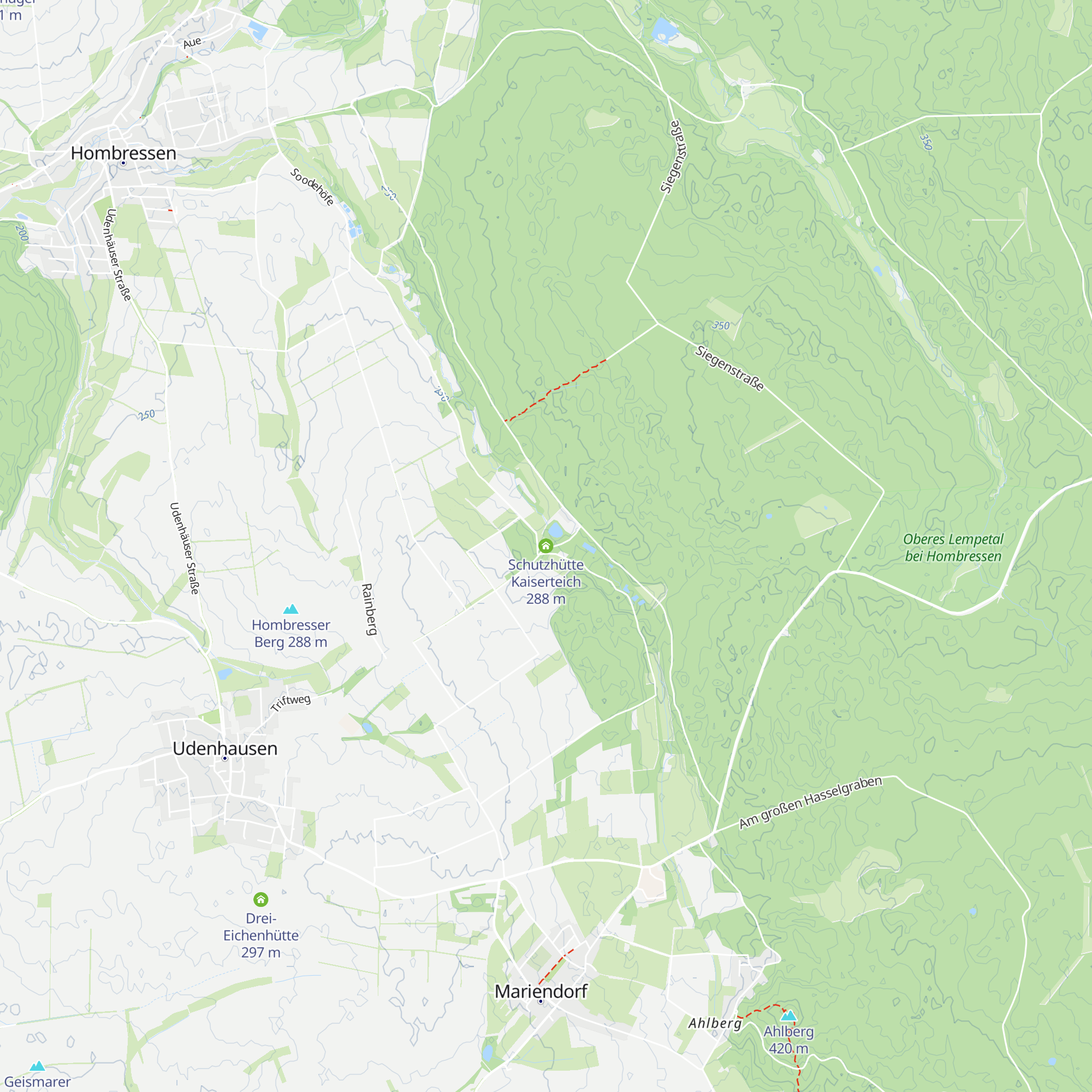Schutzhütte Kaiserteich map