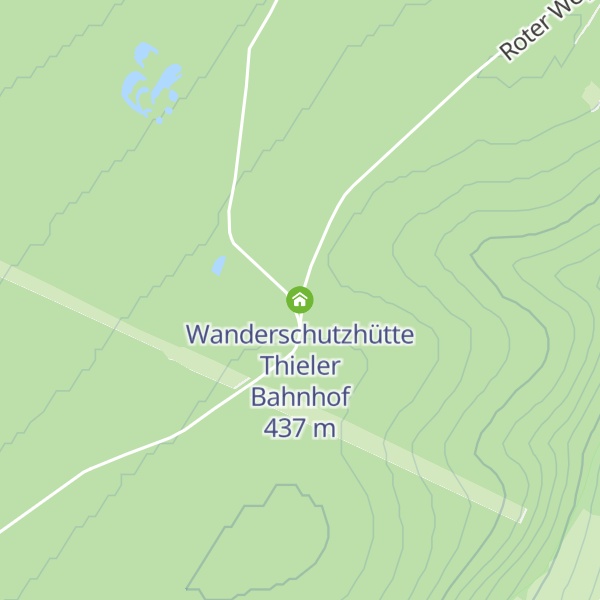 Map of Wanderschutzhütte Thieler Bahnhof
