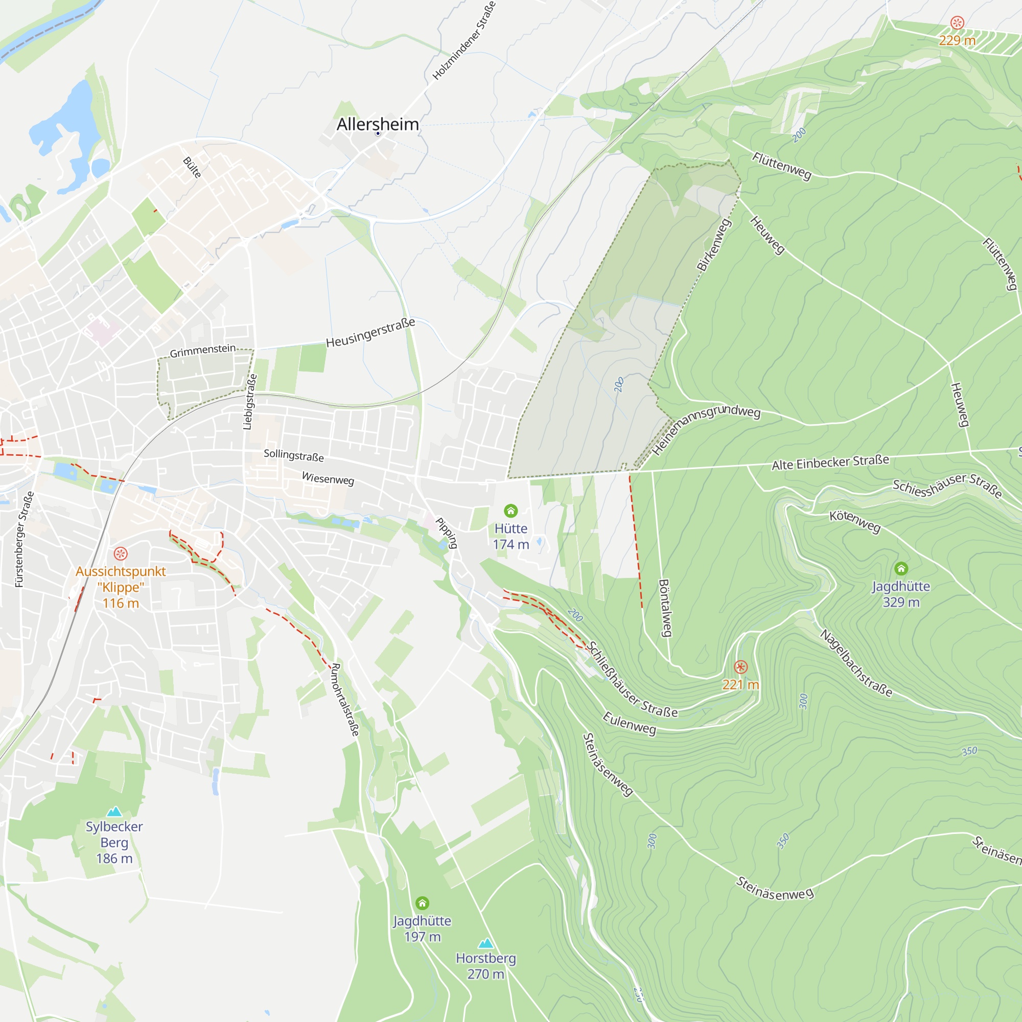 Hütte map