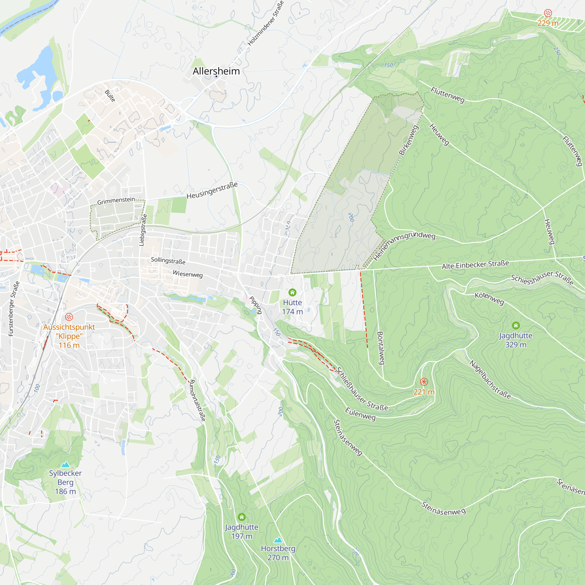 Hütte map