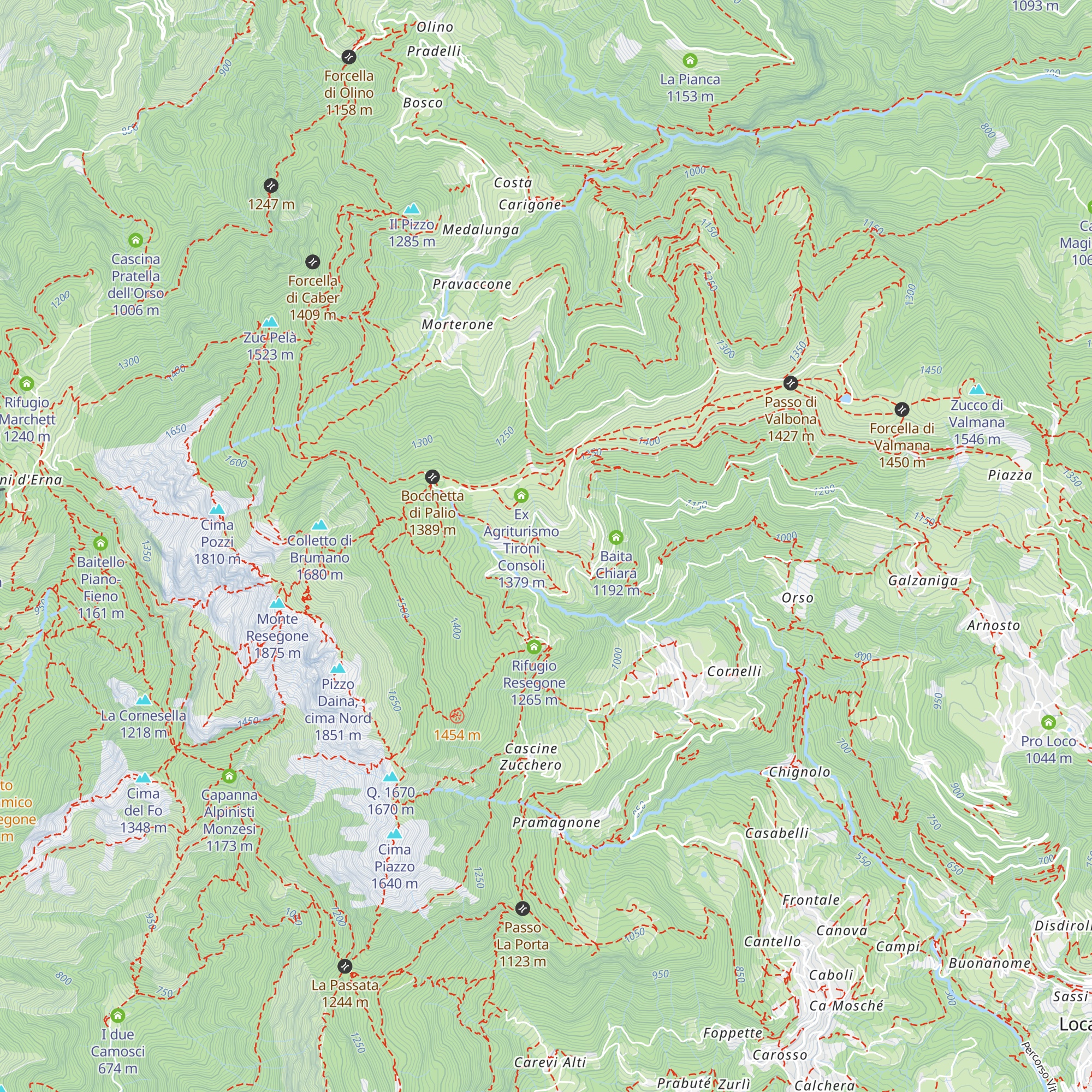 Rifugio del Grande Faggio map