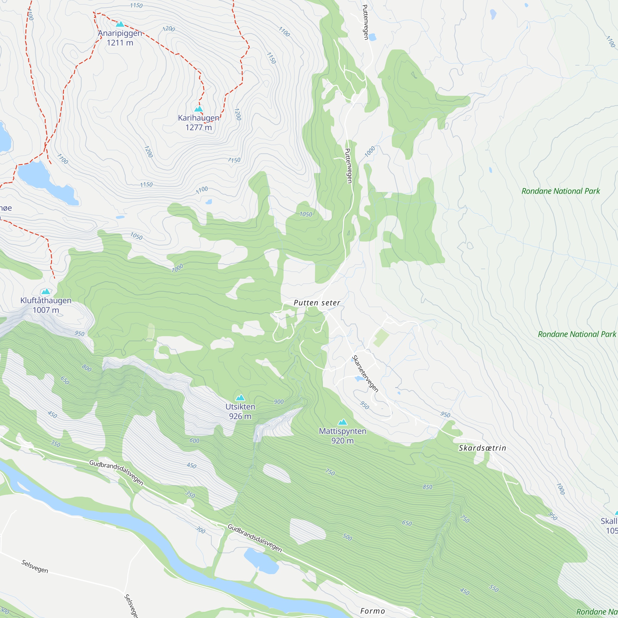 Putten Seter map