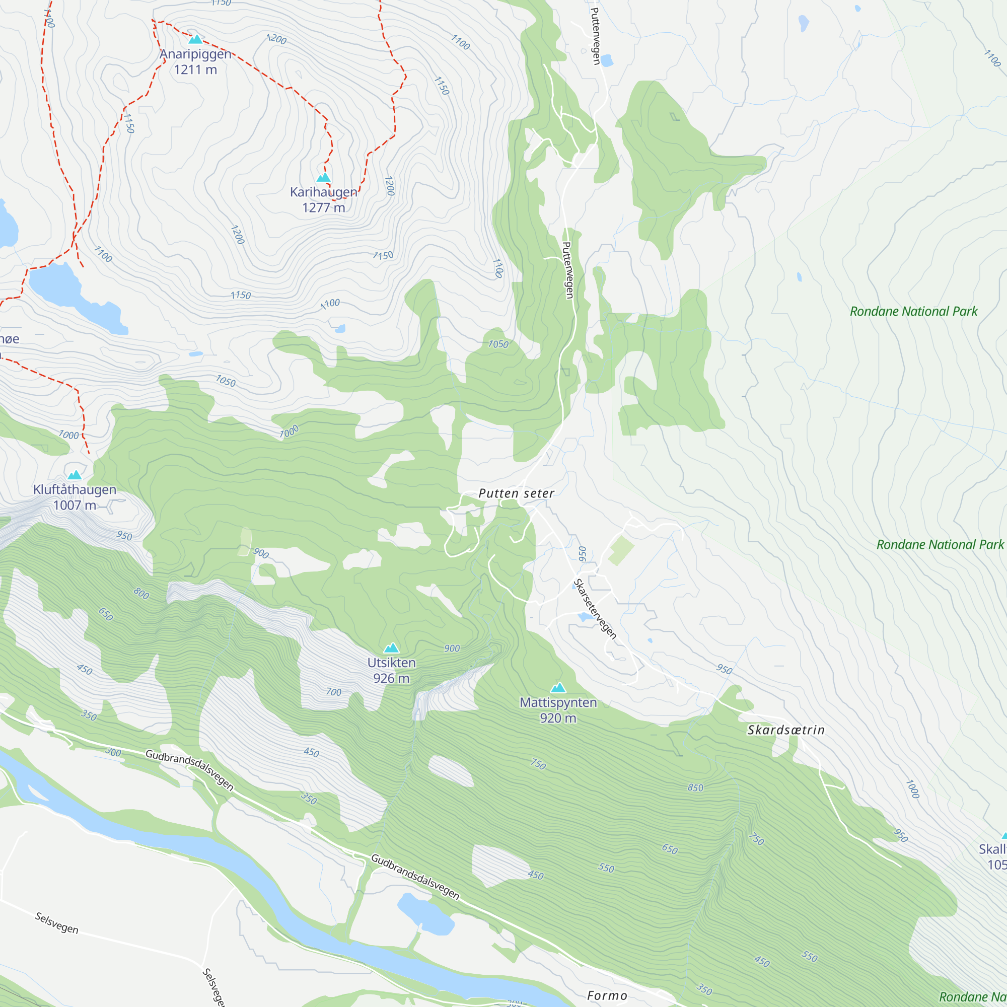 Putten Seter map