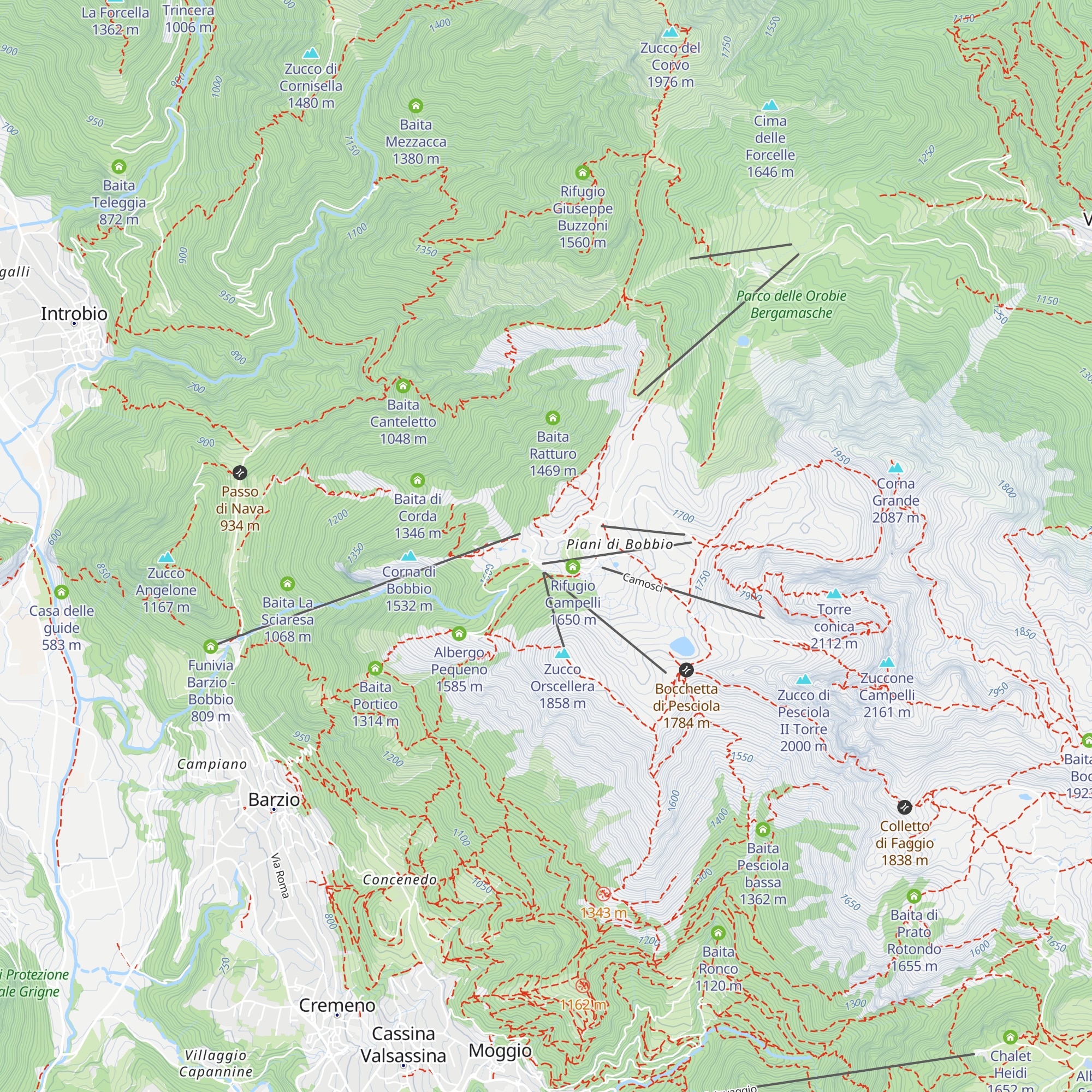 Rifugio Ratti-Cassin map