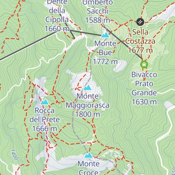 Map of Monte Maggiorasca