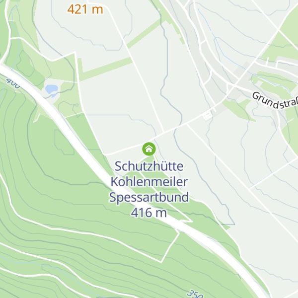 Map of Schutzhütte Kohlenmeiler Spessartbund