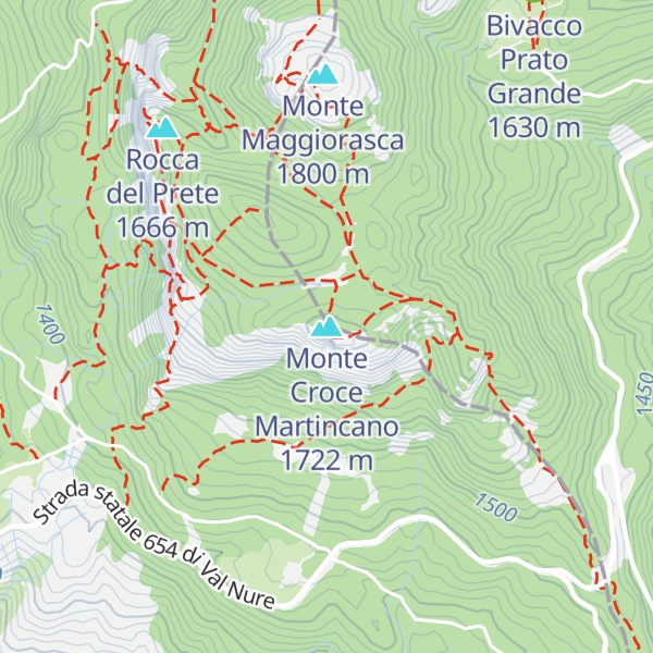 Map of Monte Croce Martincano