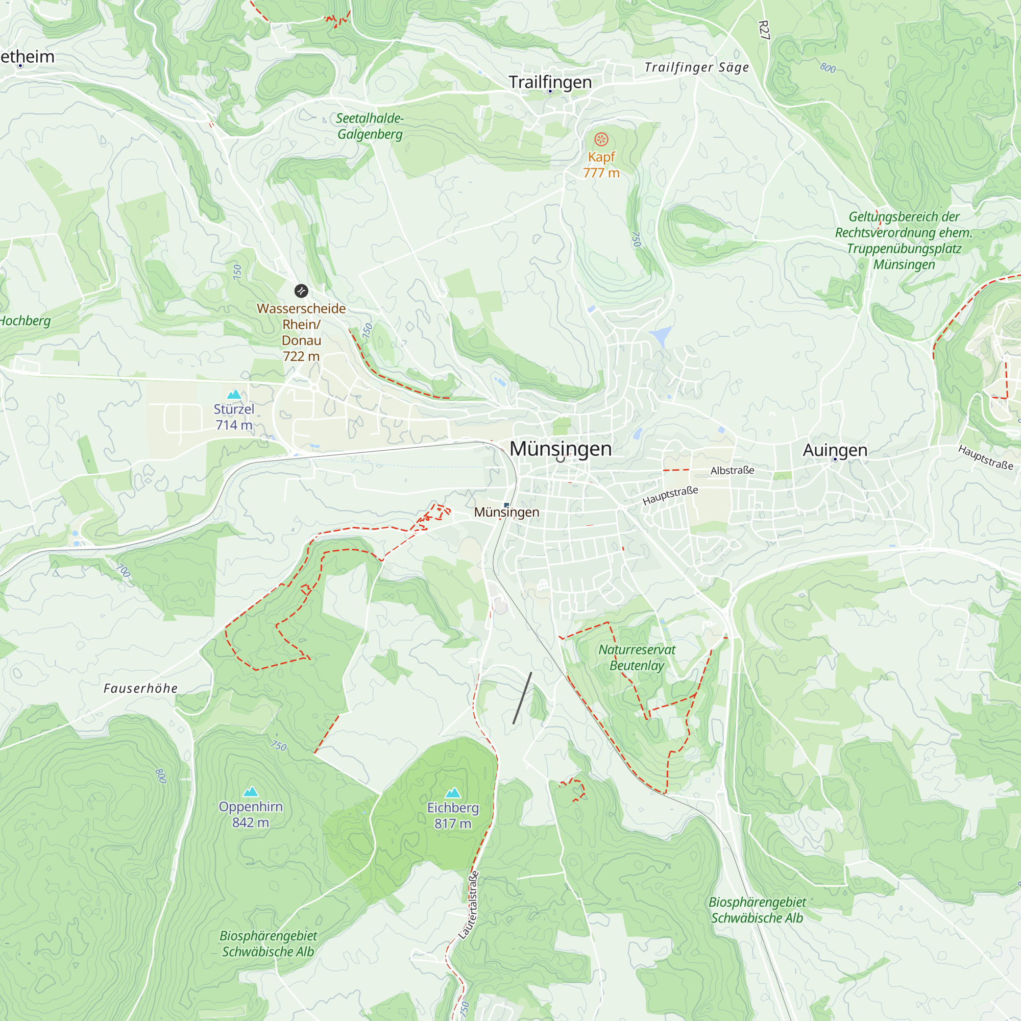 Informationszentrum des Biosphärengebiets Schwäbische Alb Münsinger Bahnhof map