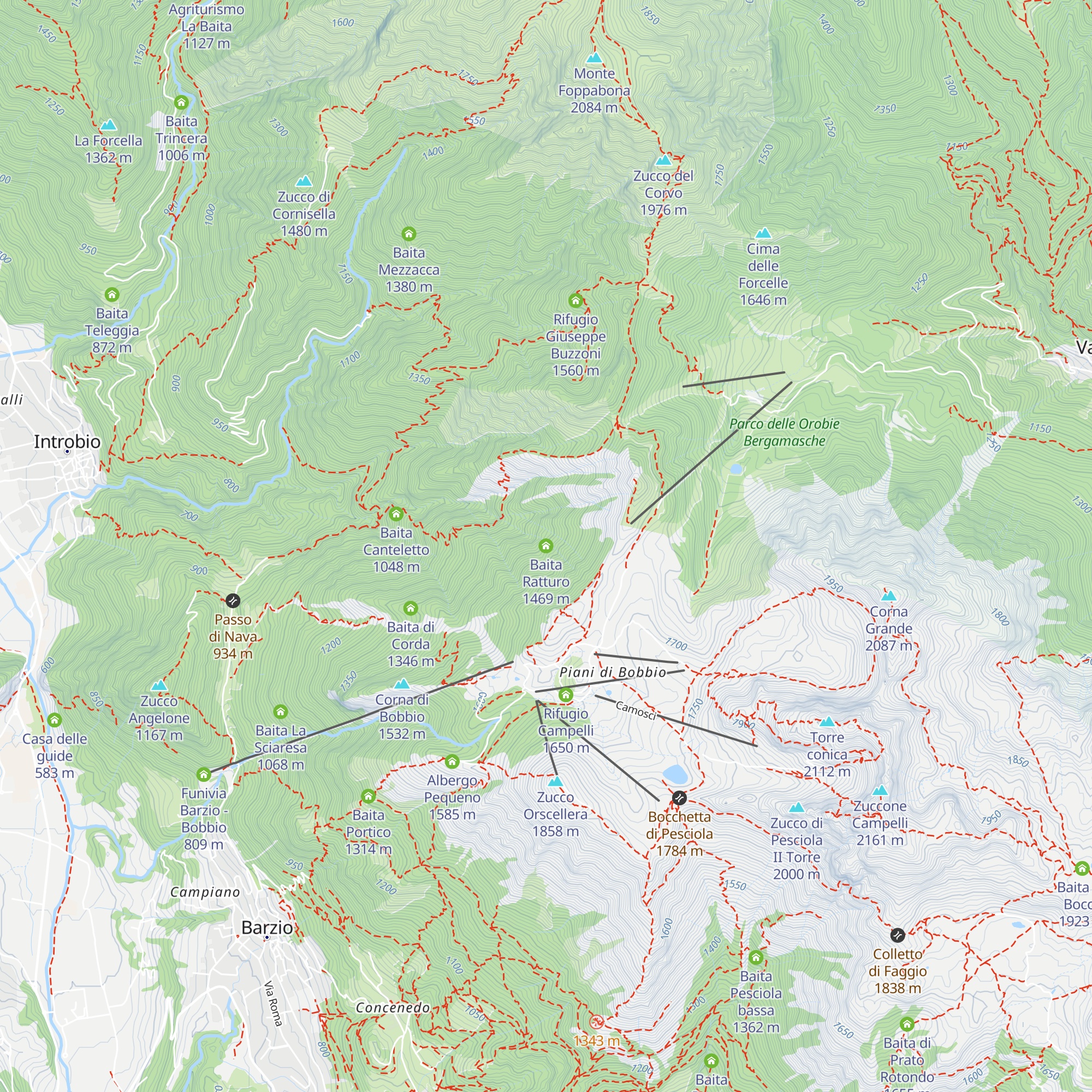Baita Ratturo map