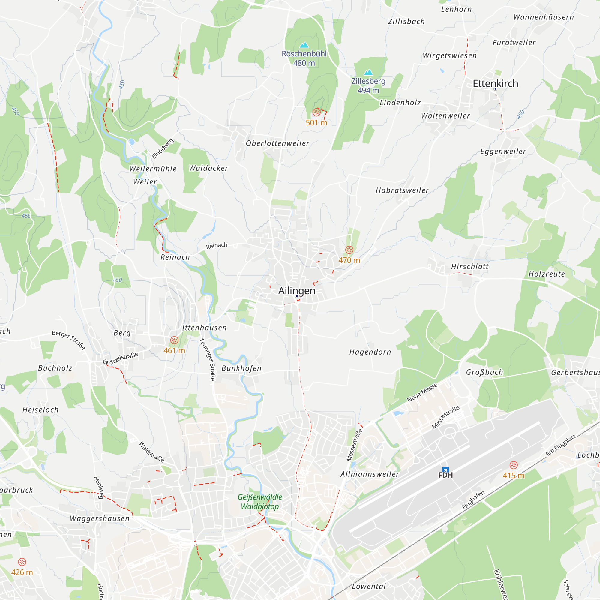 Tourist-Information Ailingen map