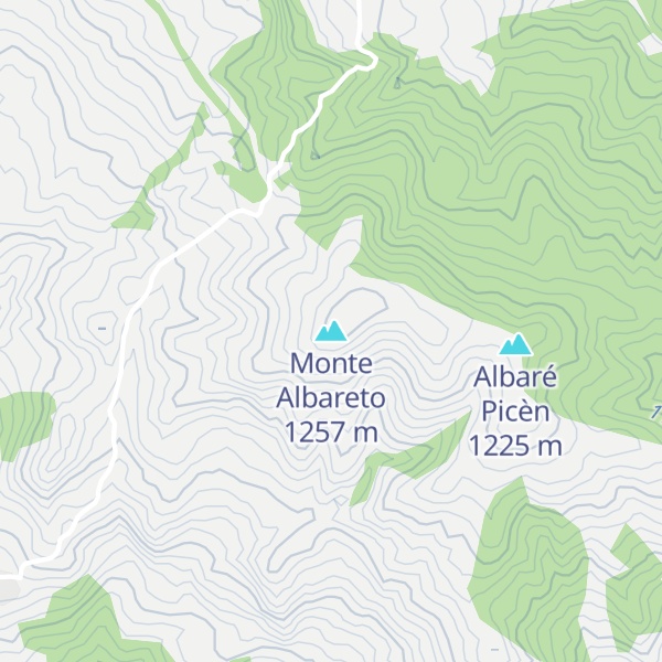 Map of Monte Albareto