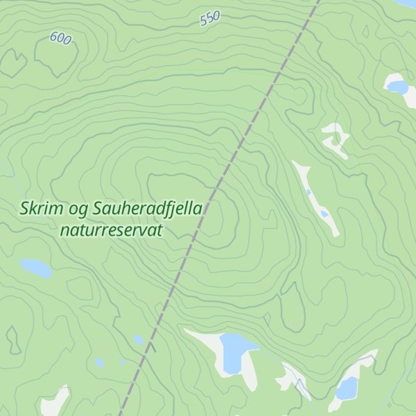 Map of Nordre Kjellarfjellet