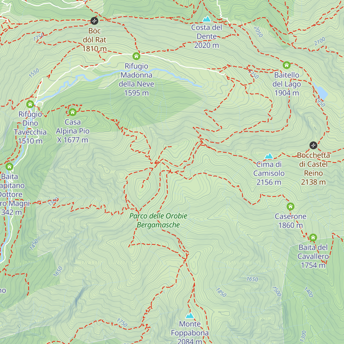 Rifugio Alberto Grassi map