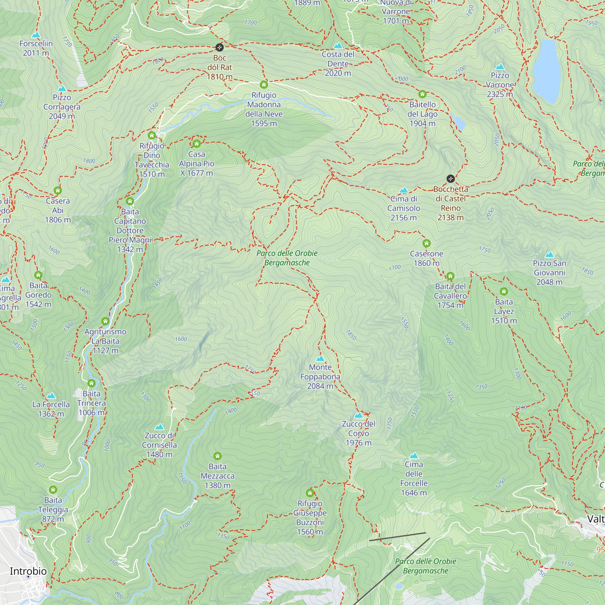Baita di Foppabona map