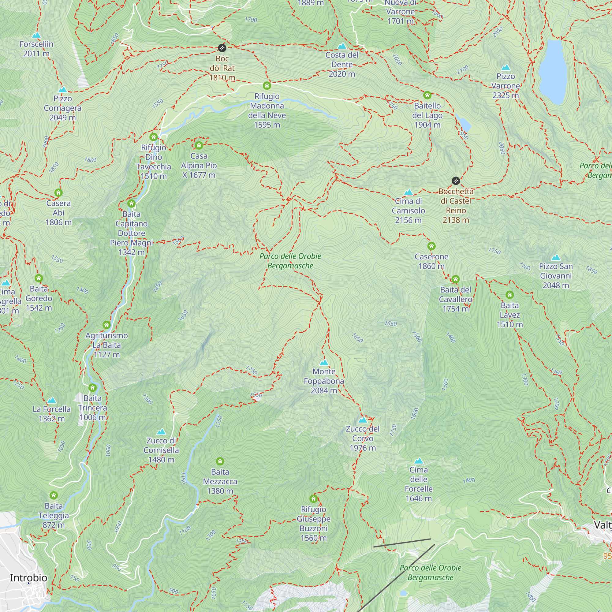 Baita di Foppabona map