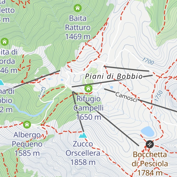 Map of Rifugio Campelli