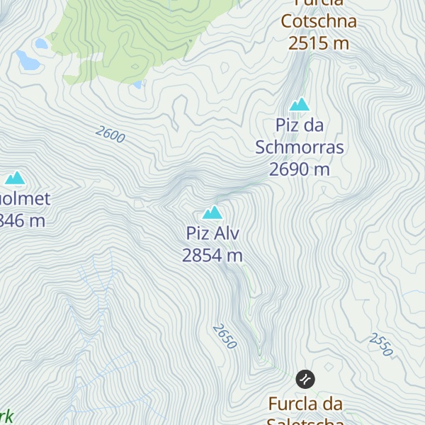 Map of Piz Alv