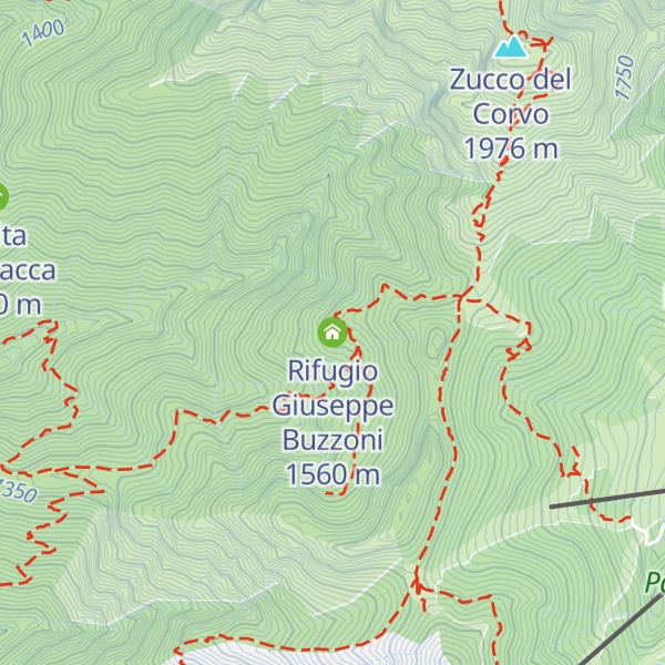 Map of Rifugio Giuseppe Buzzoni