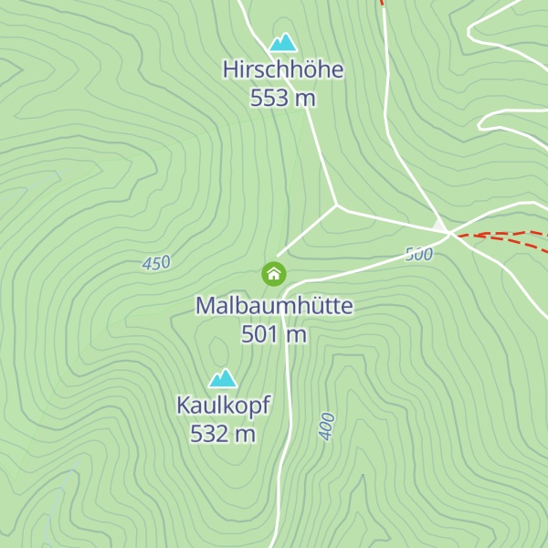 Map of Malbaumhütte