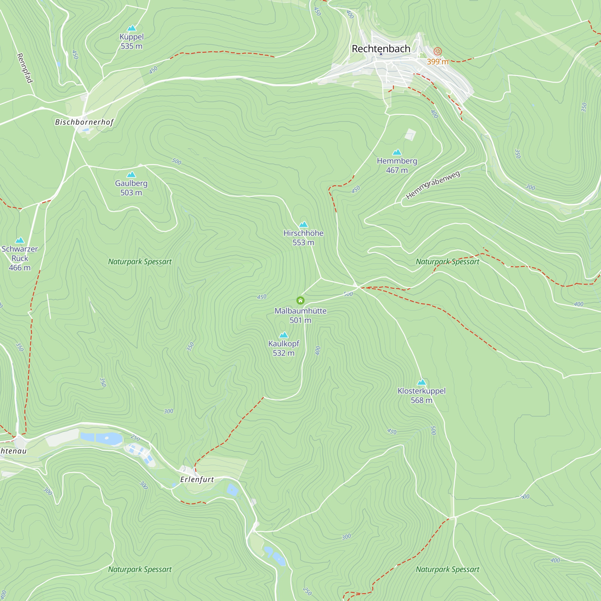 Malbaumhütte map