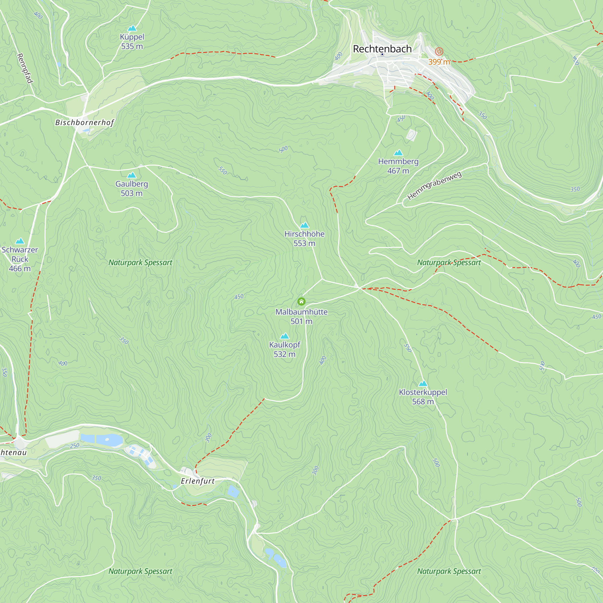 Malbaumhütte map