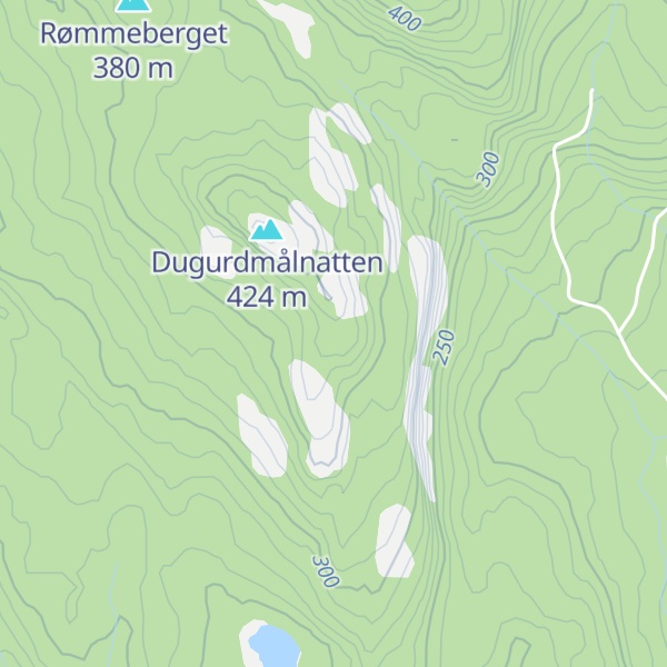 Map of Hestebakkåsen