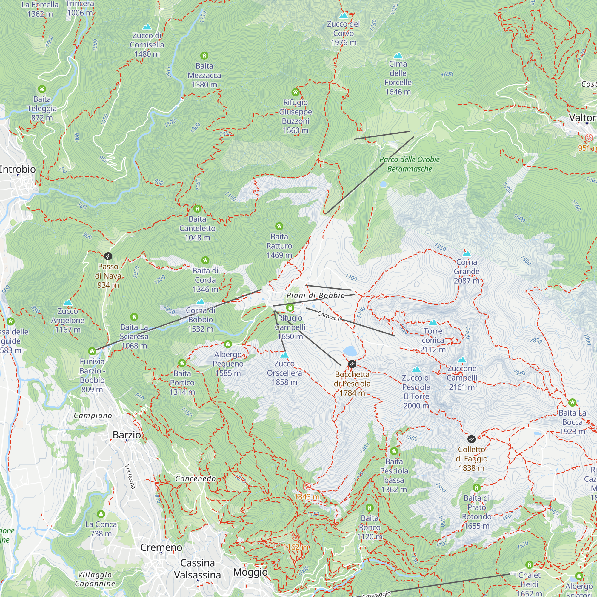 Rifugio Gran Baita map