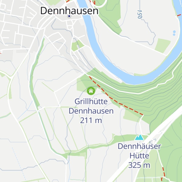 Map of Grillhütte Dennhausen
