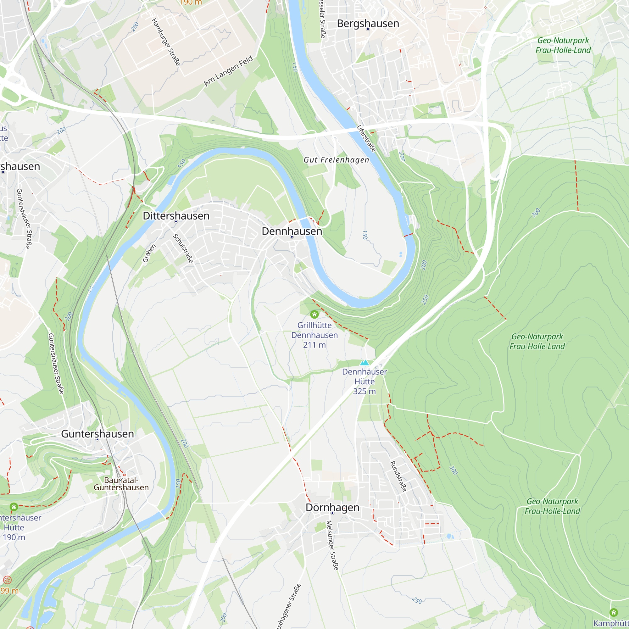 Grillhütte Dennhausen map