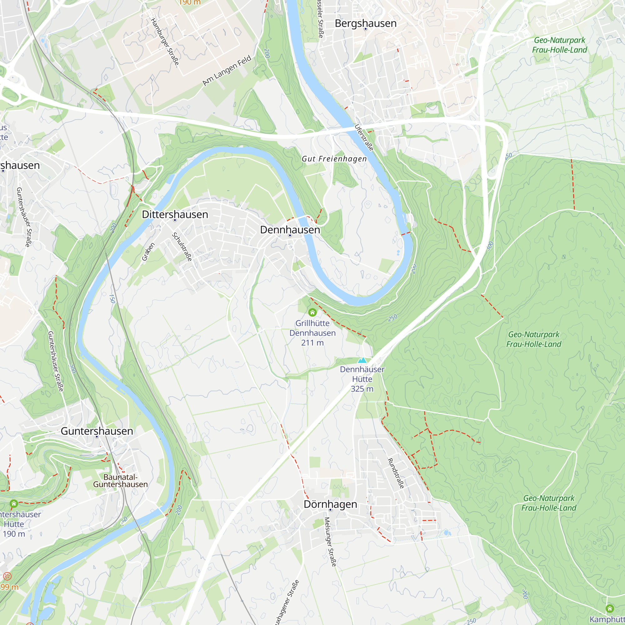 Grillhütte Dennhausen map