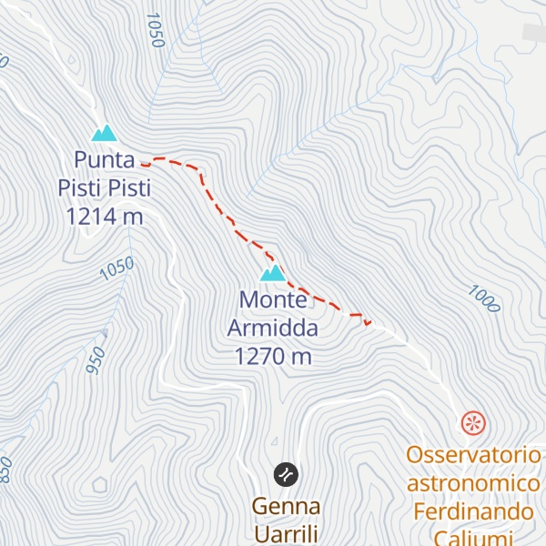 Map of Monte Armidda