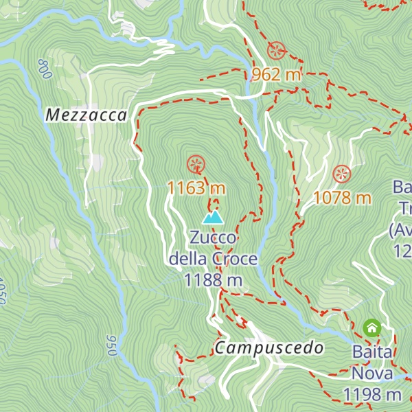Map of Rifugio Zucco della Croce