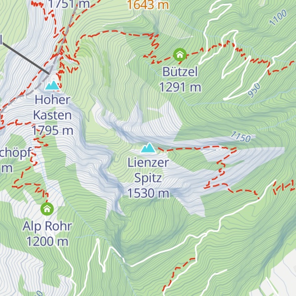 Map of Lienzer Spitz