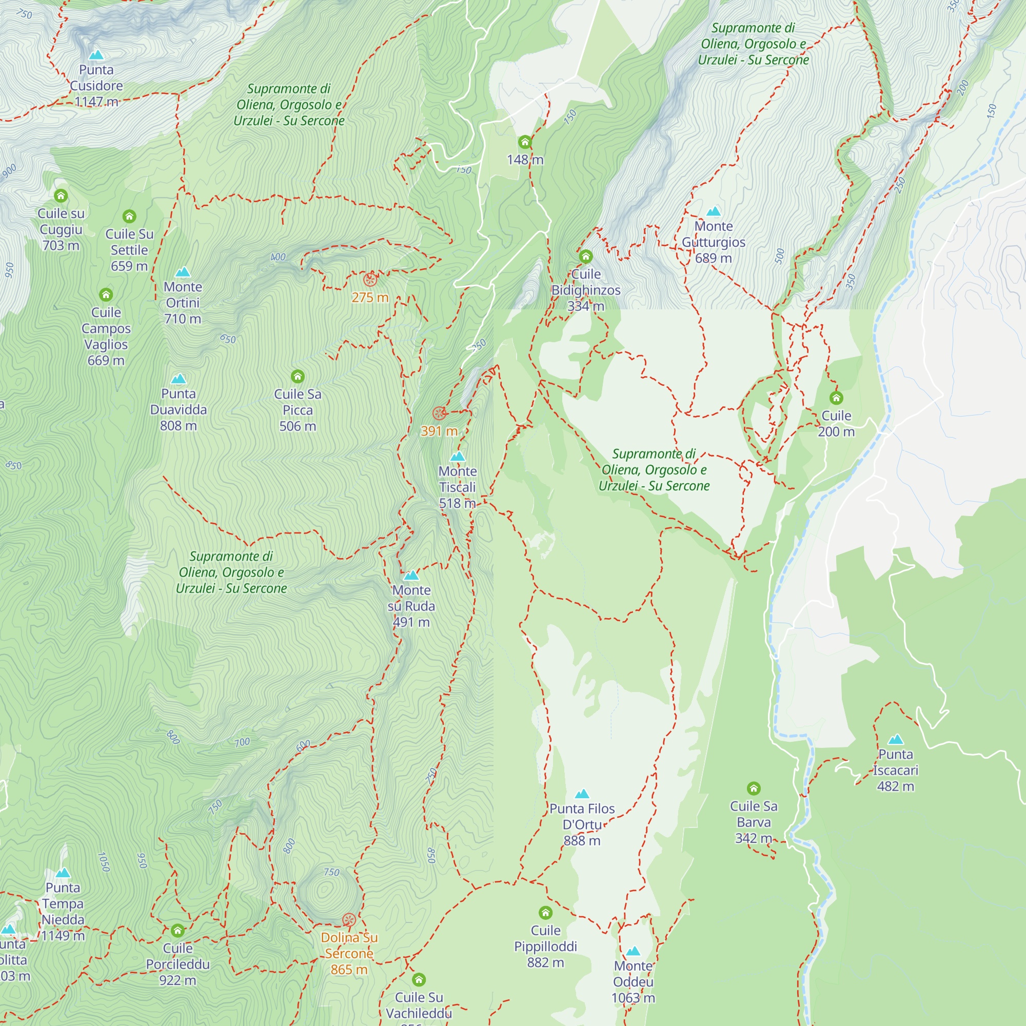 Cuile Su Praicargiu map