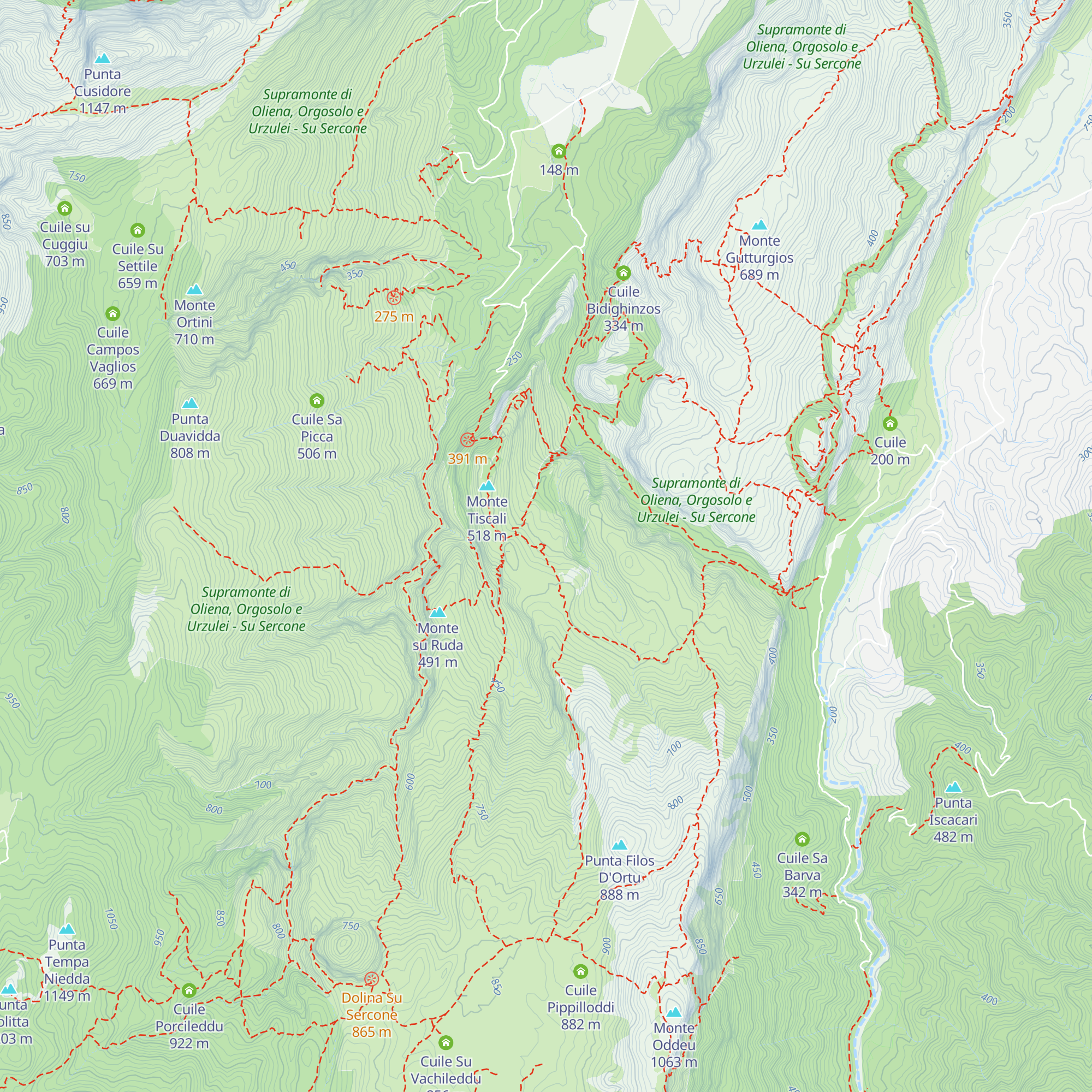 Cuile Su Praicargiu map