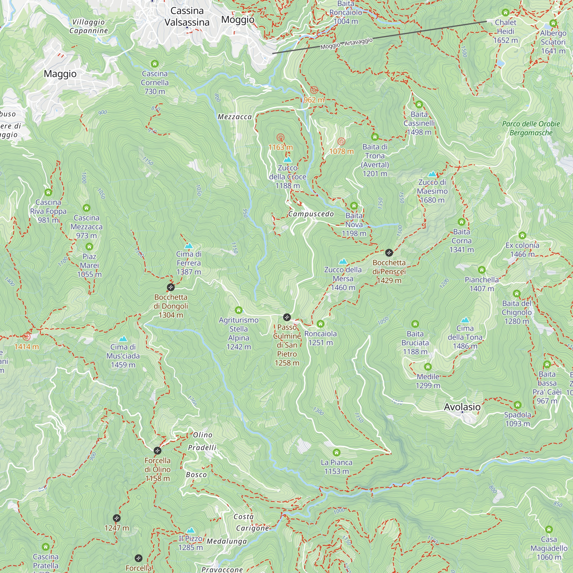 Baita Cancedo map