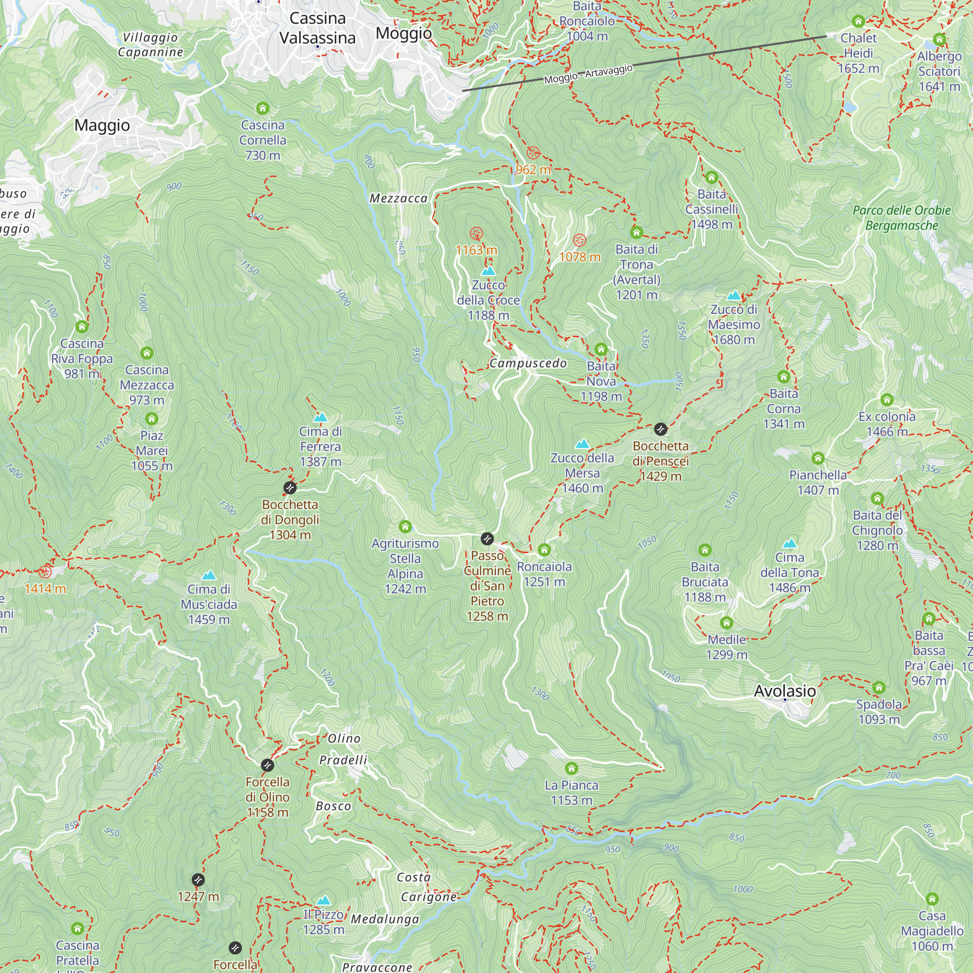 Baita Cancedo map