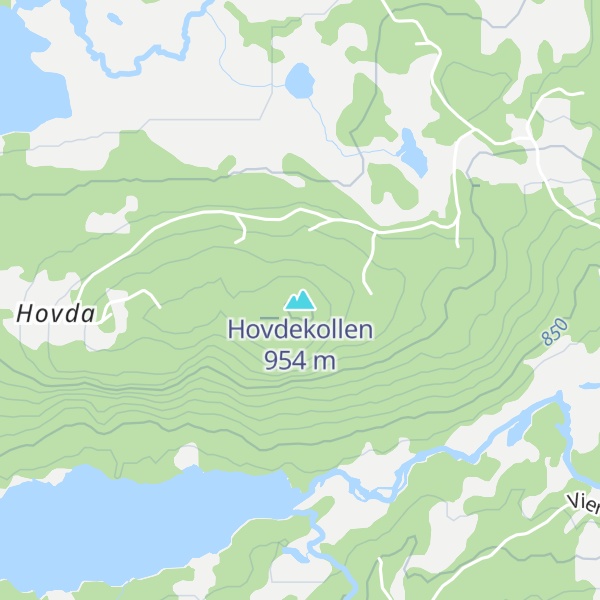 Map of Hovdekollen
