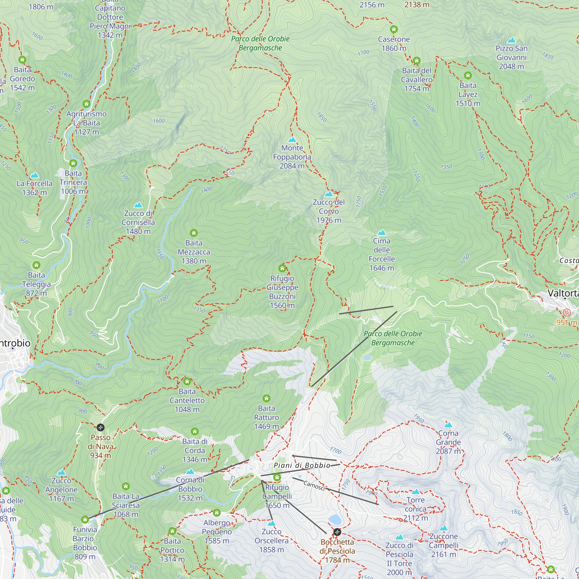 Alpe Mota map
