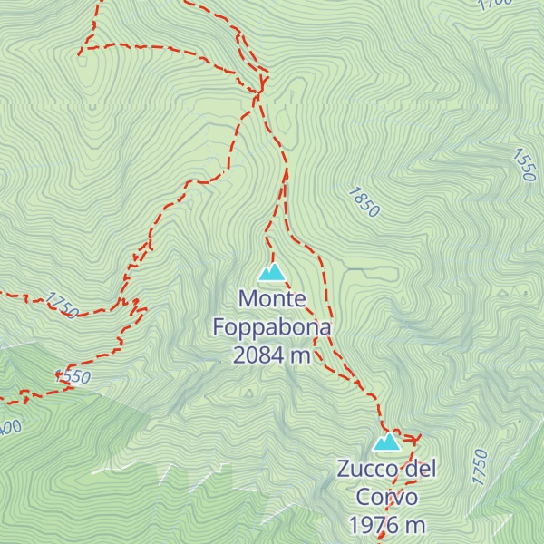 Map of Monte Foppabona