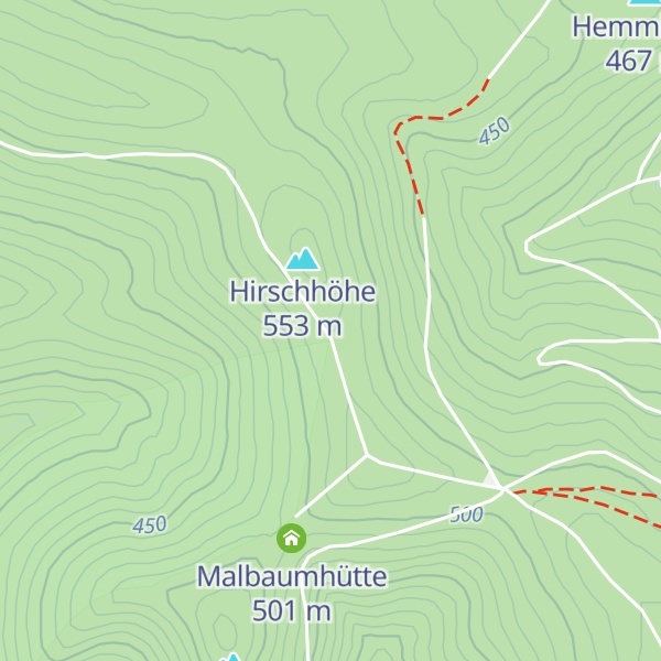 Map of Leander-Hütte