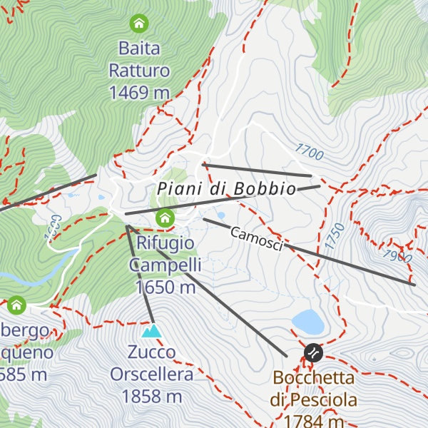 Map of Rifugio Stella