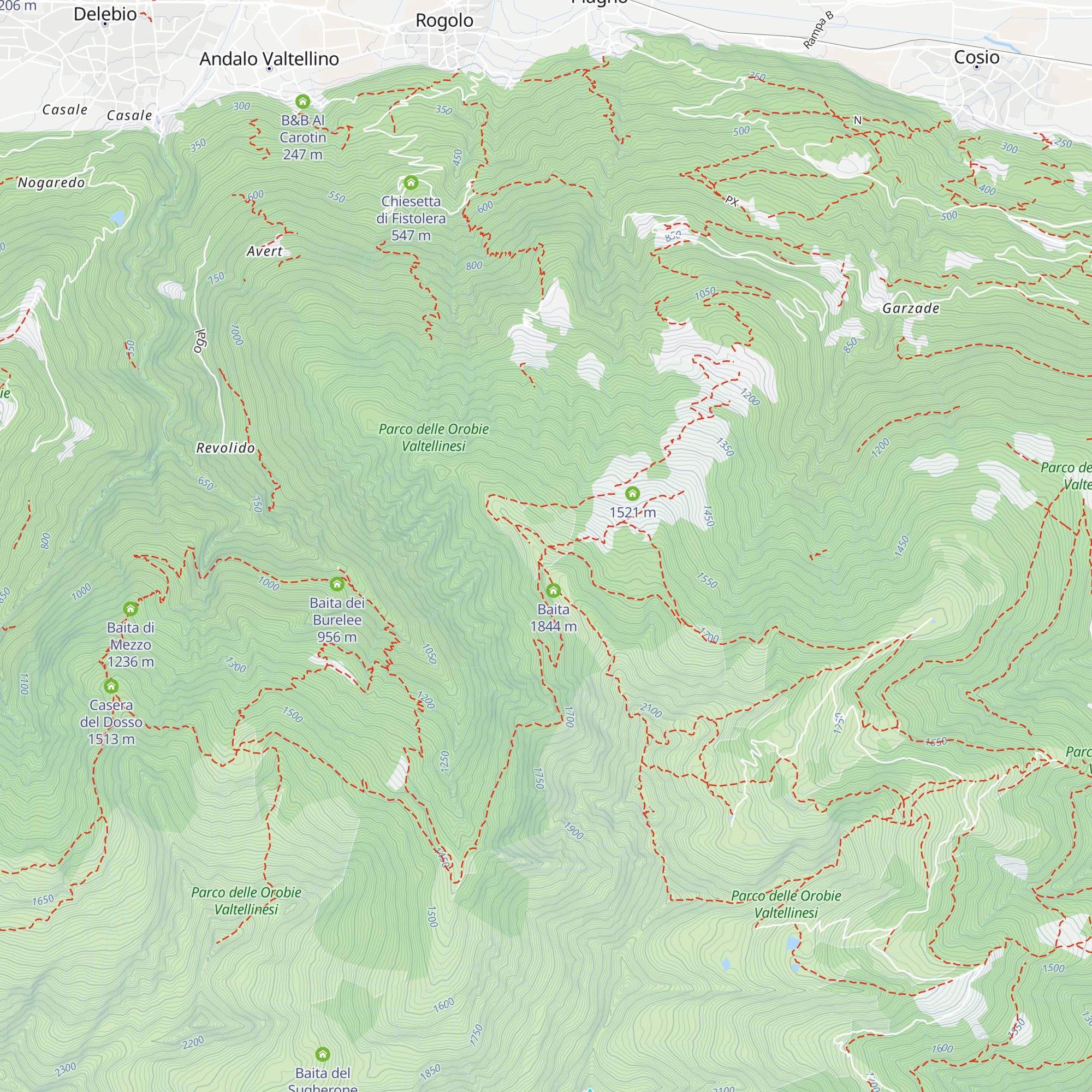 Baite Alpe Piazza map