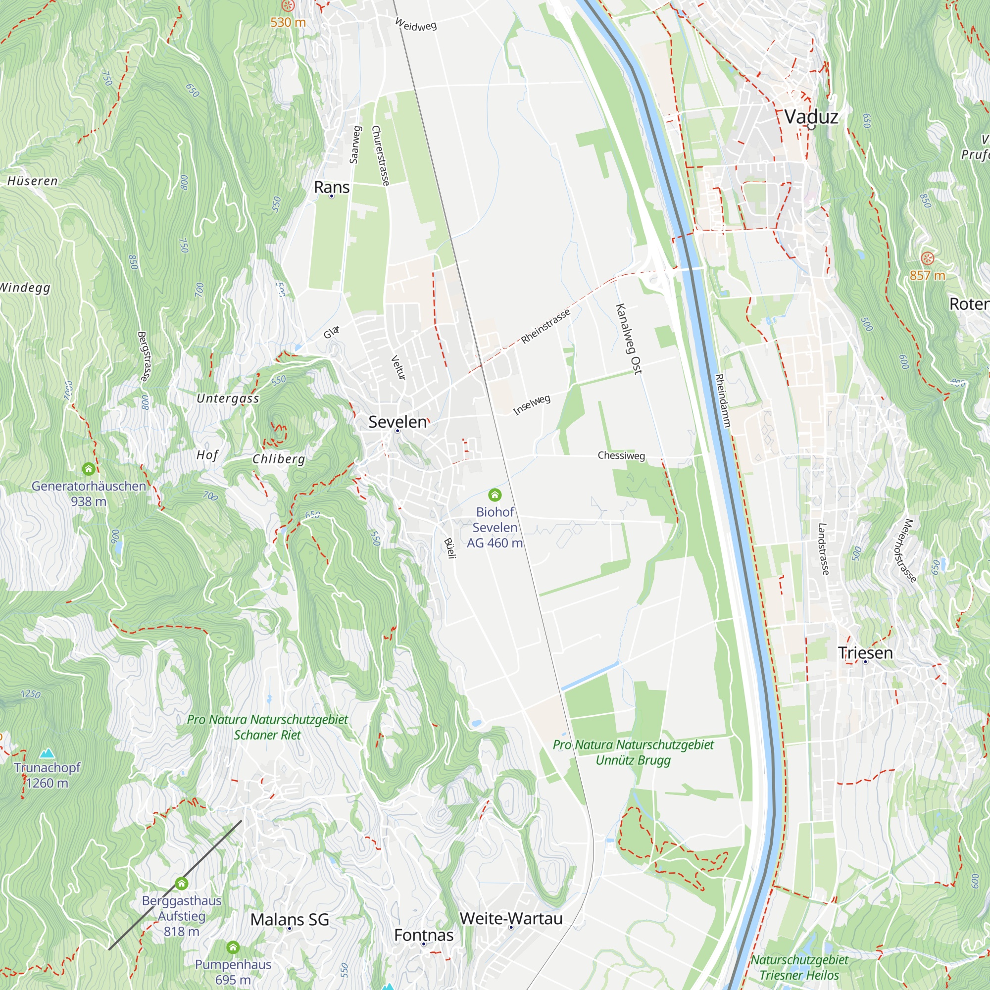 Biohof Sevelen AG map