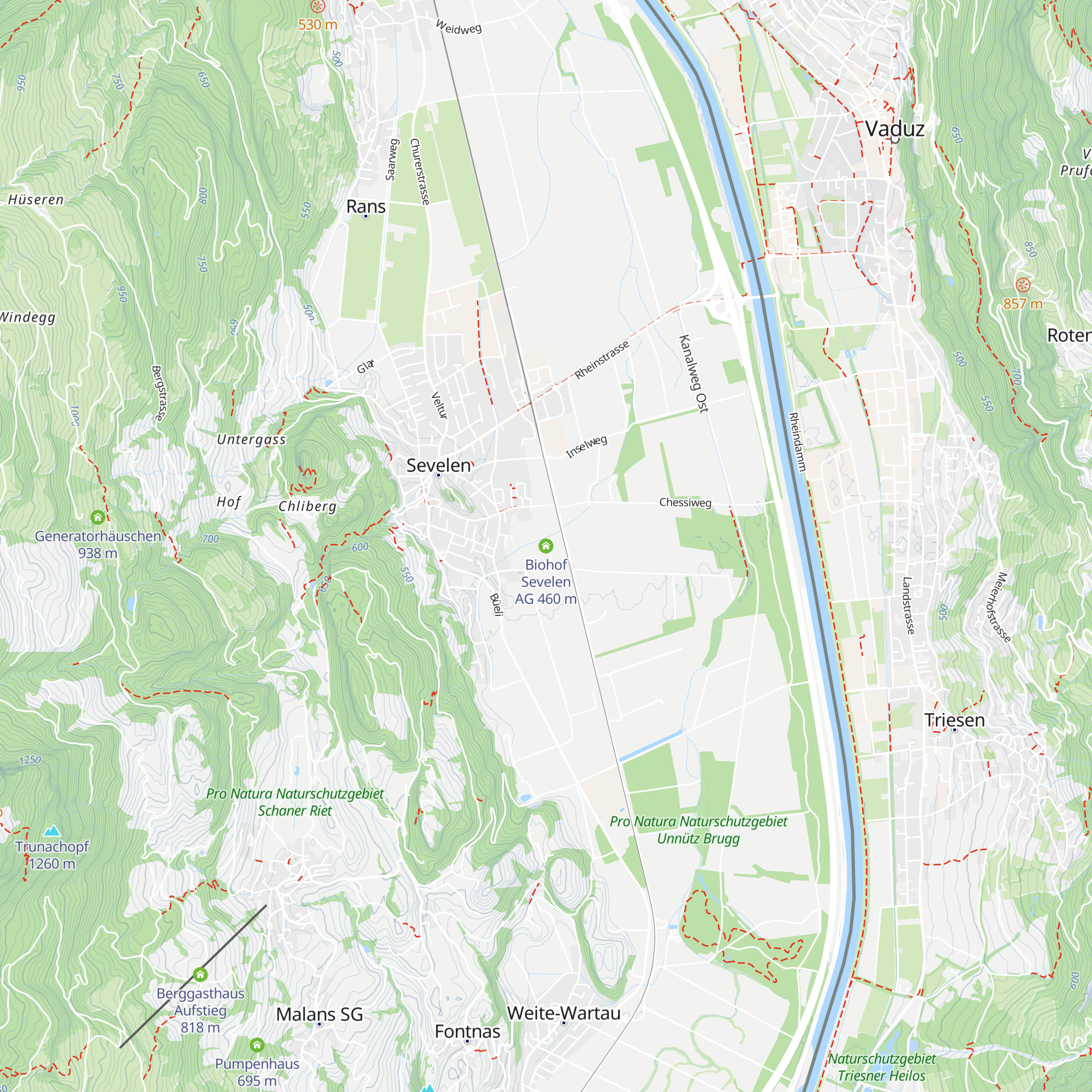 Biohof Sevelen AG map